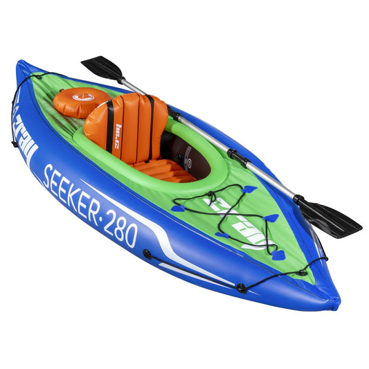 Inflatable One Person Kayak/Canoe Set with Pump, Carry Bag & Aluminium Oar