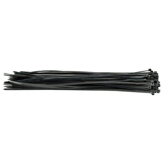 Draper Cable Ties, 4.8 x 400mm, Black (Pack of 100) - 70400