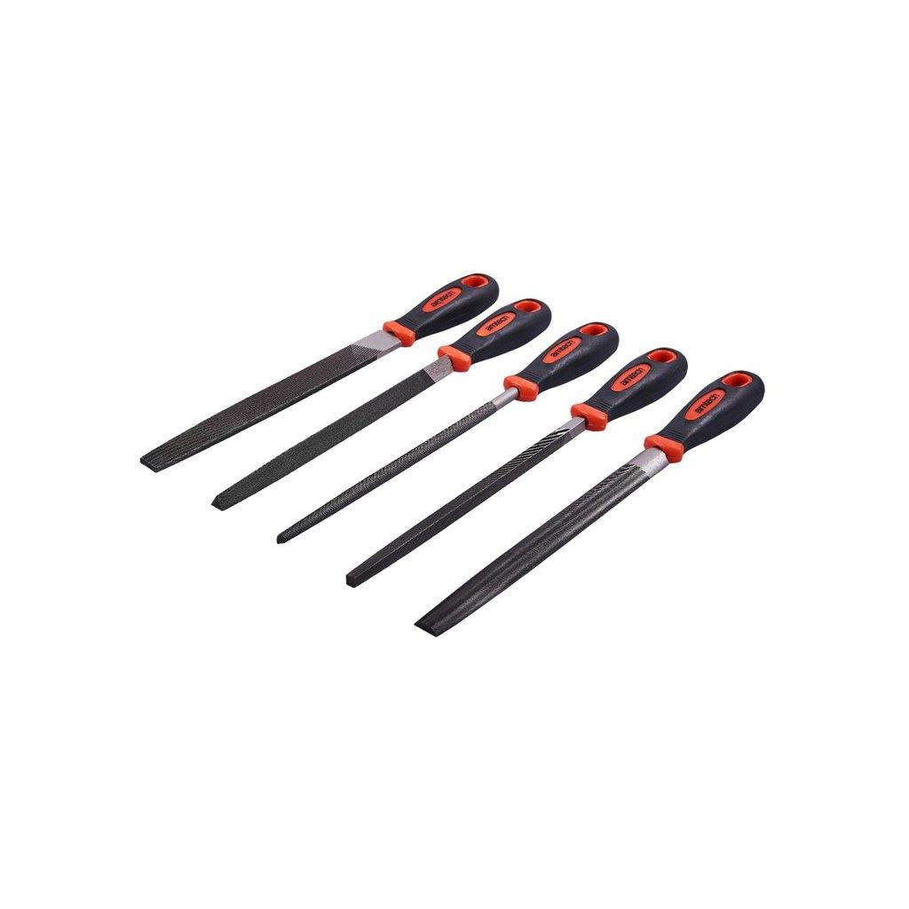 Amtech 5 Piece Engineers File Set 300mm (12") Heavy Duty Professional Quality - E1360