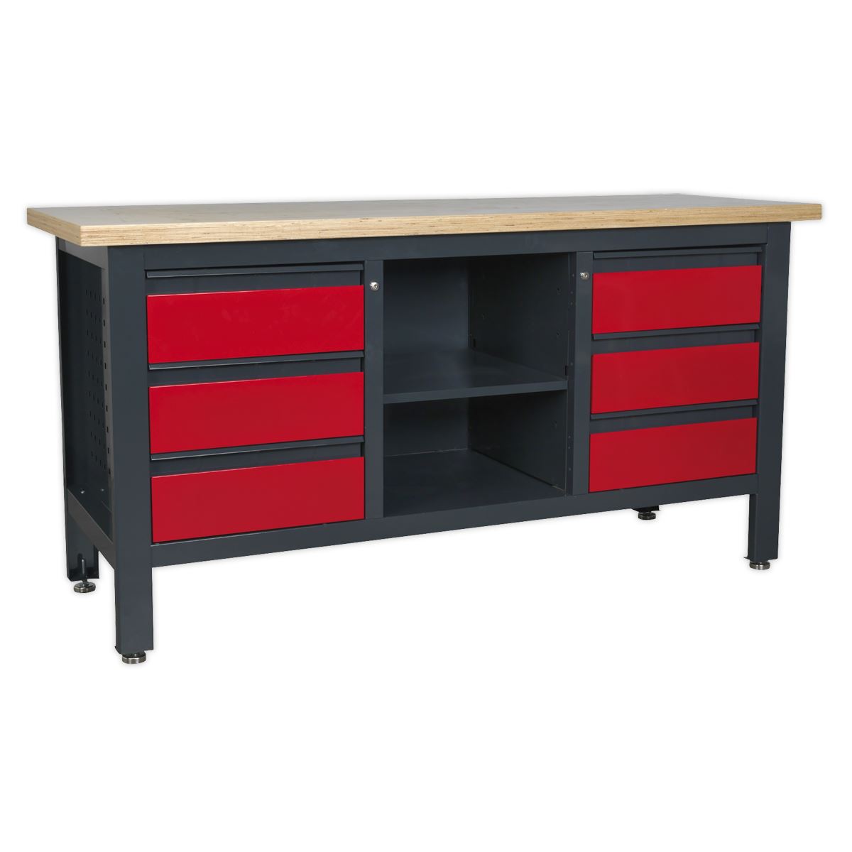 Sealey Workstation with 6 Drawers & Open Storage AP1905D