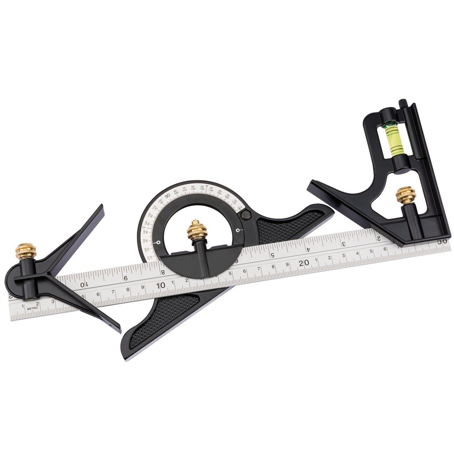 Draper Combination Square with Centre Head and Protractor, 300mm - 34704