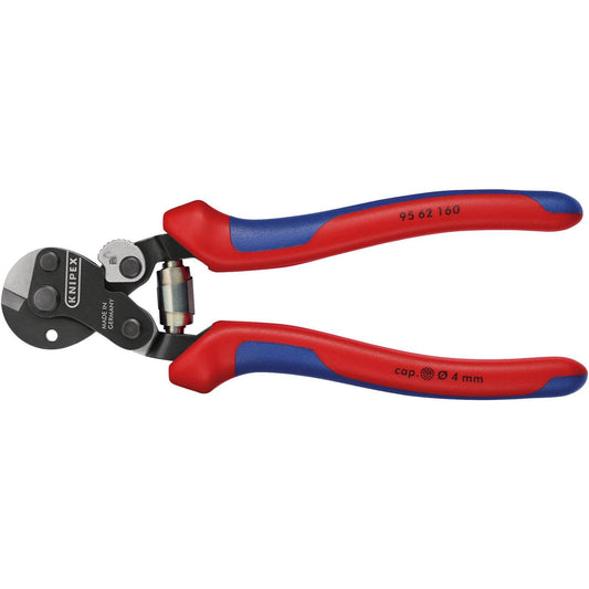 Knipex Knipex 160mm Wire Rope Cutters with Heavy Duty Handles - 04598