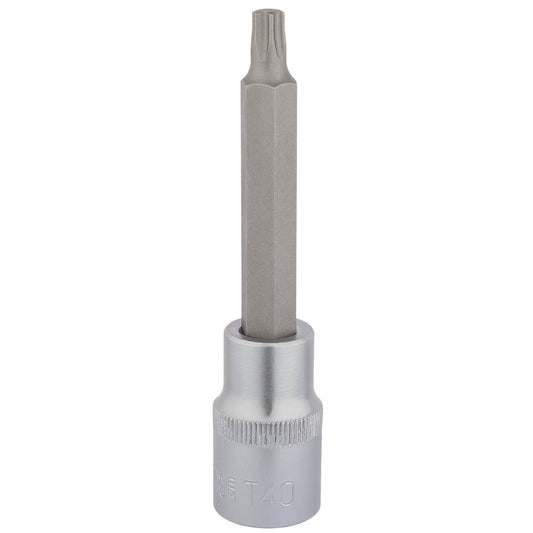 Draper T40 x 100mm 1/2" Square Drive Draper TX-Star Socket Bit - 16313