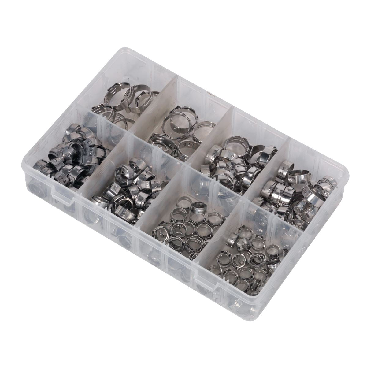 Sealey O-Clip Single Ear Assortment 160pc Stainless Steel AB043SE