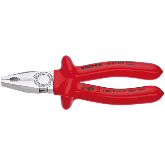 Knipex Knipex 03 07 180 180mm Fully Insulated S Range Combination Pliers - 21452