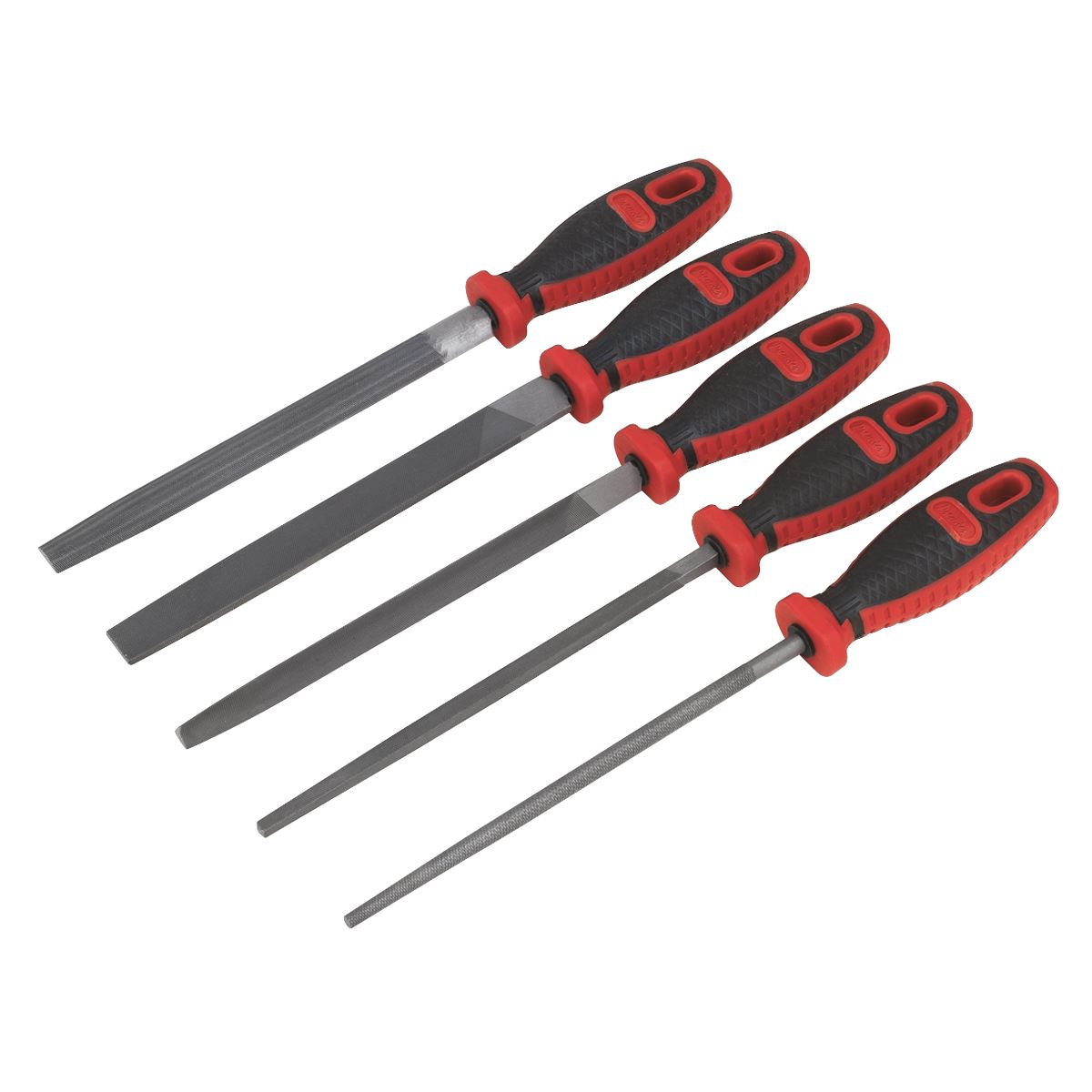 Sealey Smooth Cut Engineers File Set 5pc 200mm AK586