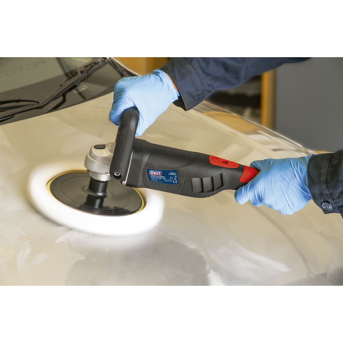 Sealey Polisher Digital 180mm 1100W/230V Lightweight ER1700PD