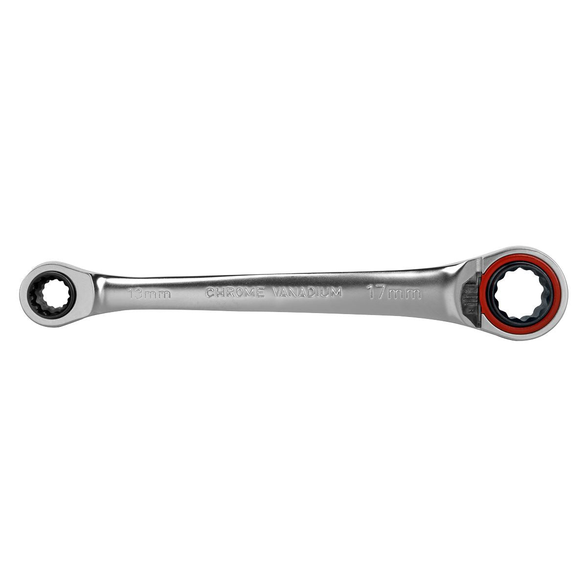 Sealey Ratchet Ring Spanner 4-in-1 Reversible Platinum Series AK63948