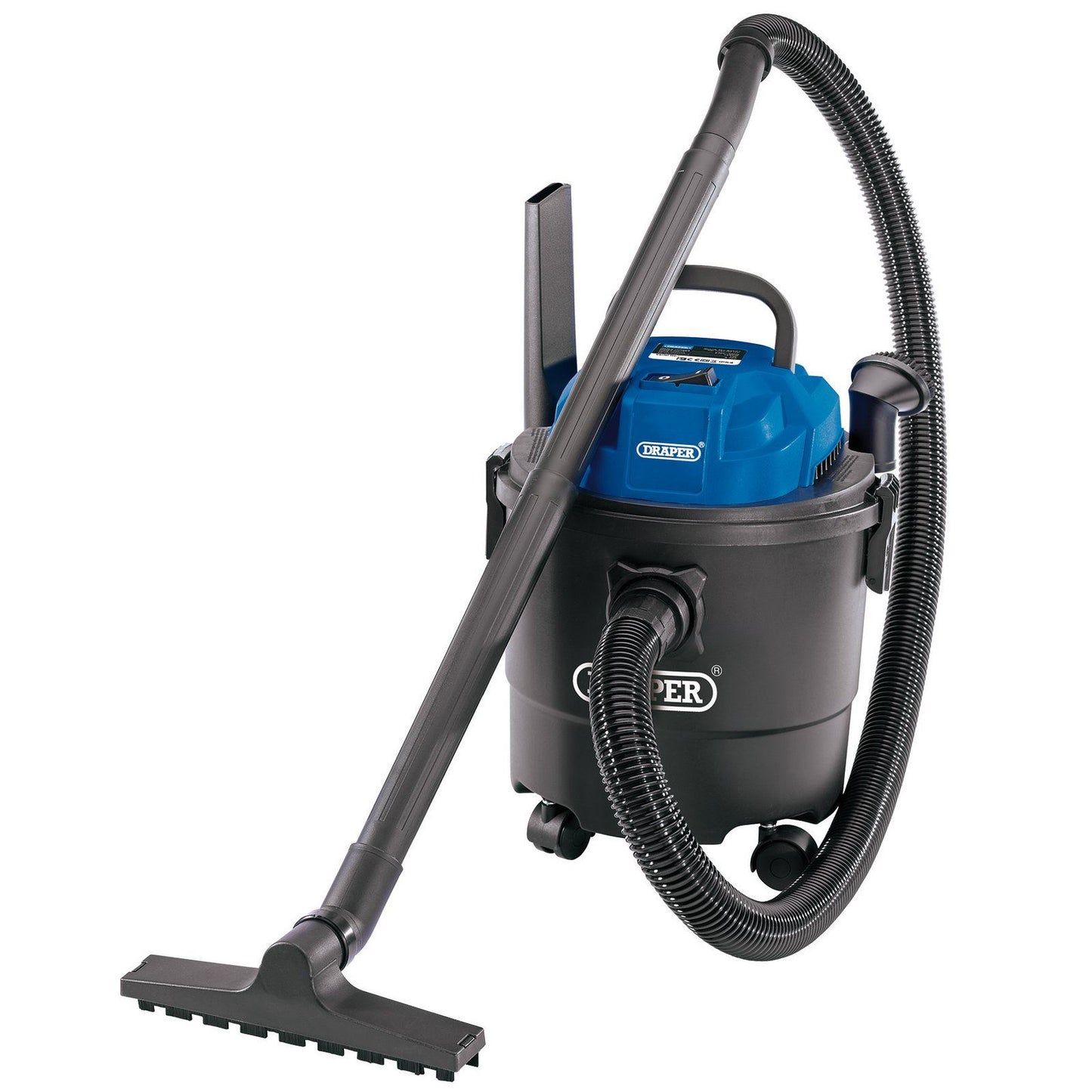 Draper 15 ltr 1250W 230V Wet & Dry Vacuum Cleaner Car Valeting Home Hoover 90107