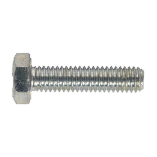 Sealey HT Setscrew M6 x 25mm 8.8 Zinc Pack of 50 SS625