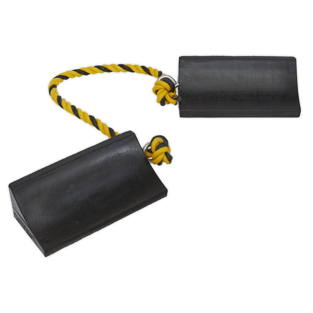 Sealey Heavy-Duty Rubber Wheel Chocks - Pair WC16