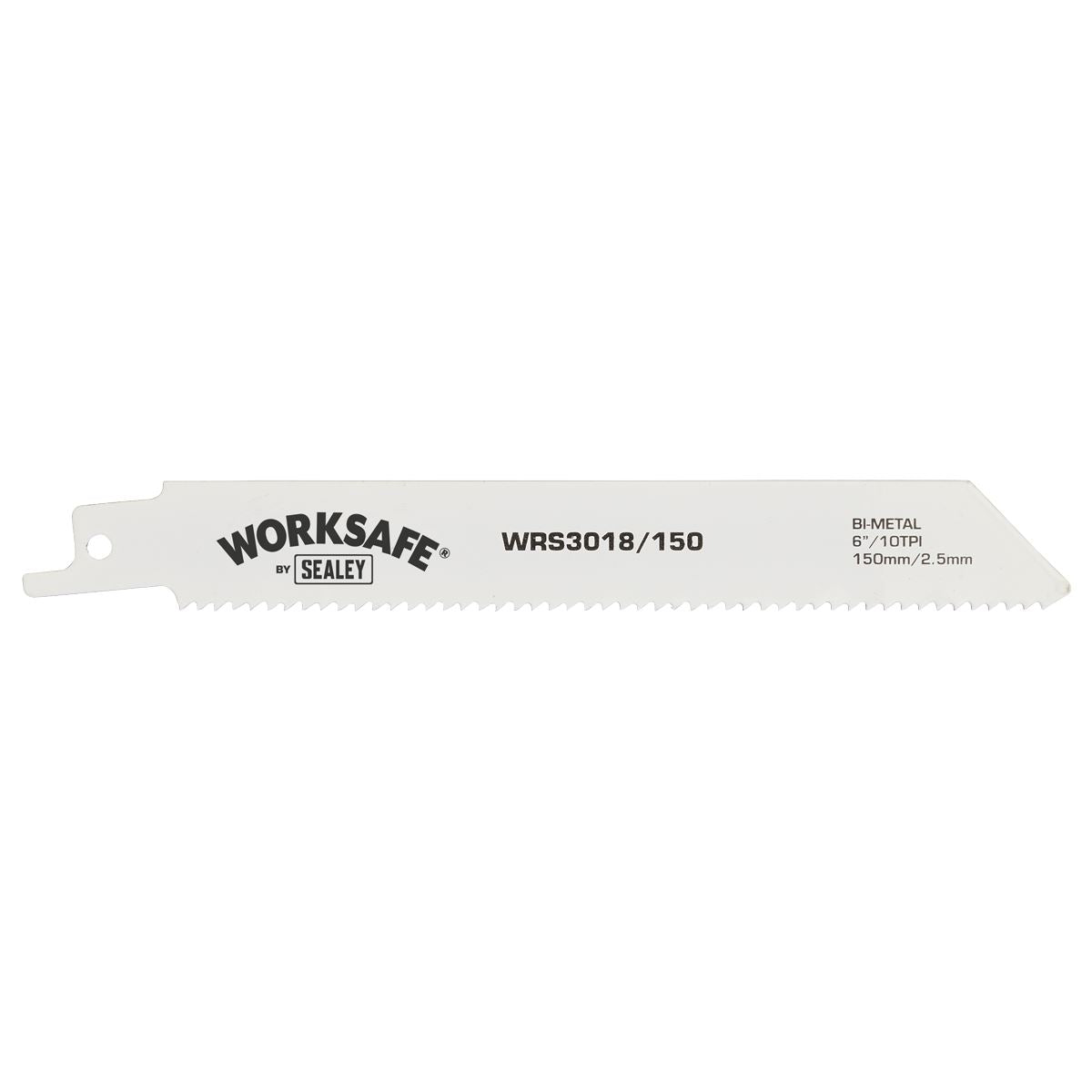 Sealey Reciprocating Saw Blade 150mm 10tpi - Pack of 5 WRS3018/150