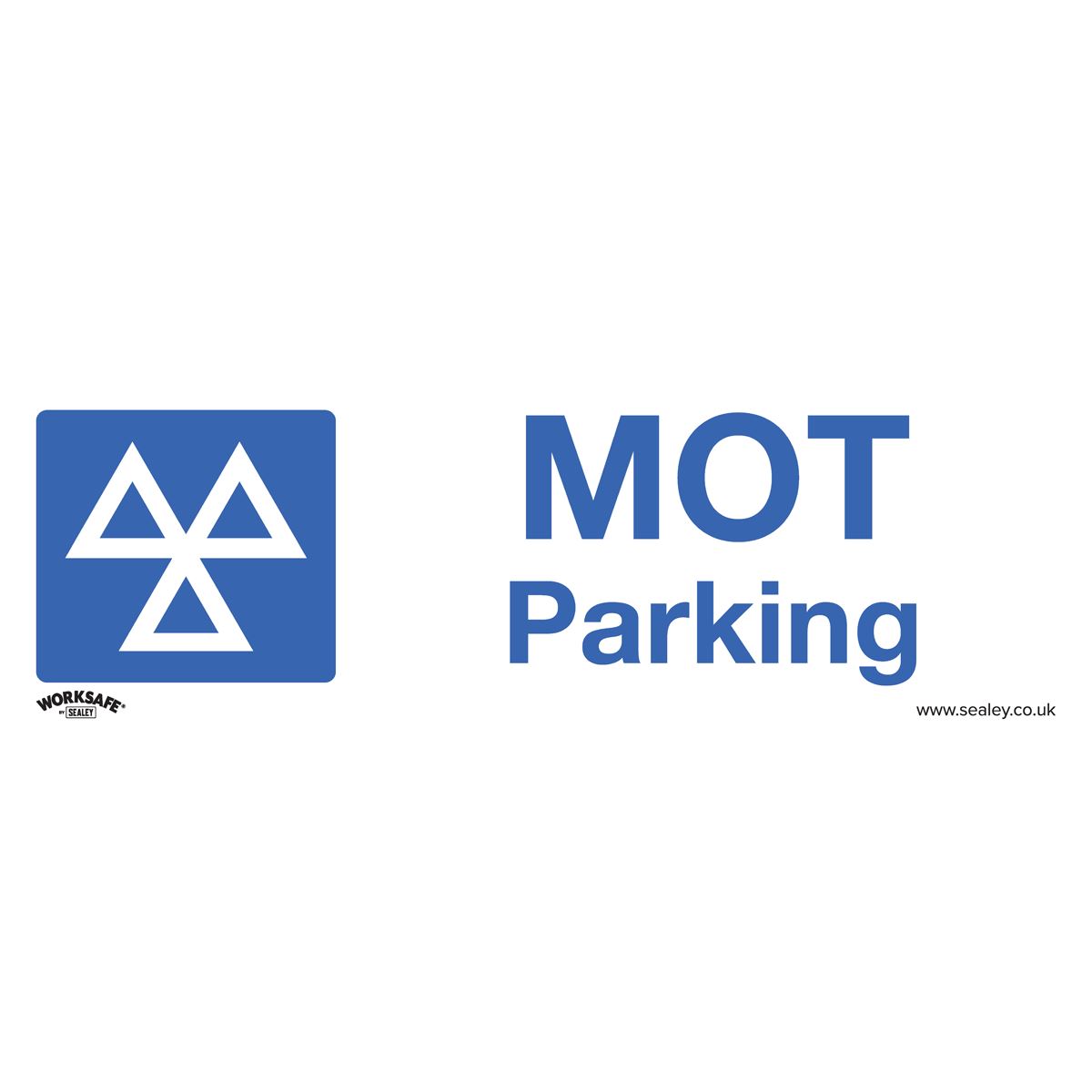 Sealey Safety Sign - MOT Parking - Self-Adhesive Vinyl SS49V1