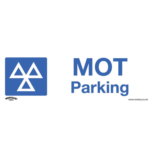 Sealey Safety Sign - MOT Parking - Self-Adhesive Vinyl SS49V1