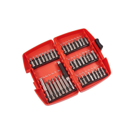 40 Piece Screwdriver Bit Set Phillips Slotted Square Star Diy+ Storage Case - L1235