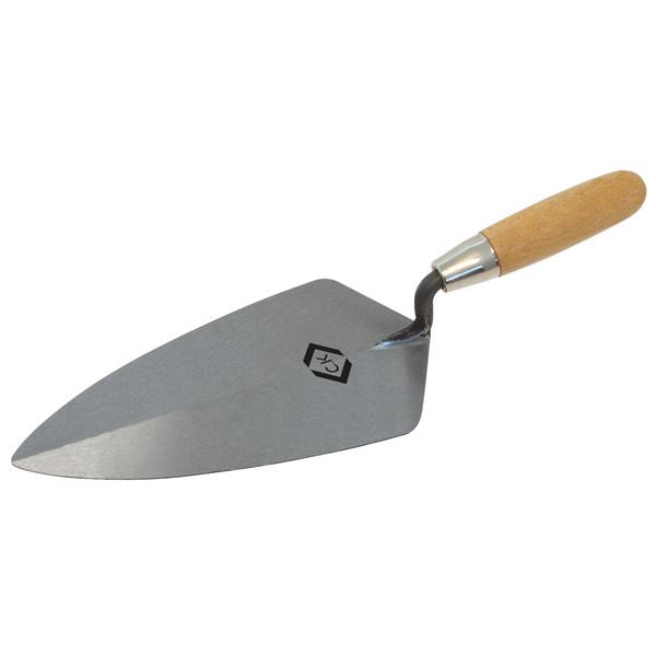 CK Tools Brick Trowel Broad Heel Carbon Steel Wood Grip 275mm T527011