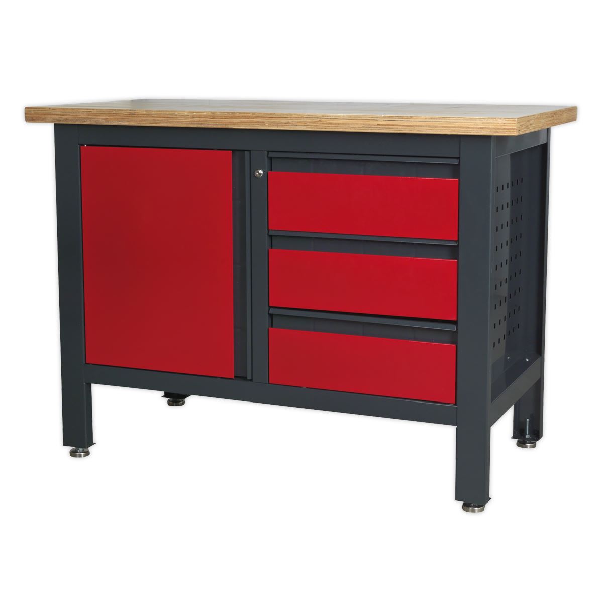 Sealey Workstation with 3 Drawers & Cupboard AP1372B