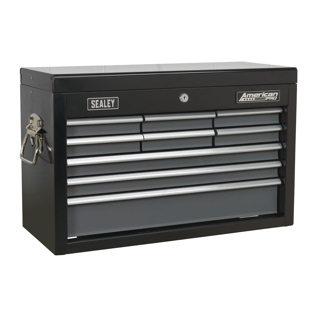 Sealey Topchest 9 Drawer with Ball Bearing Slides - Black/Grey AP2509B