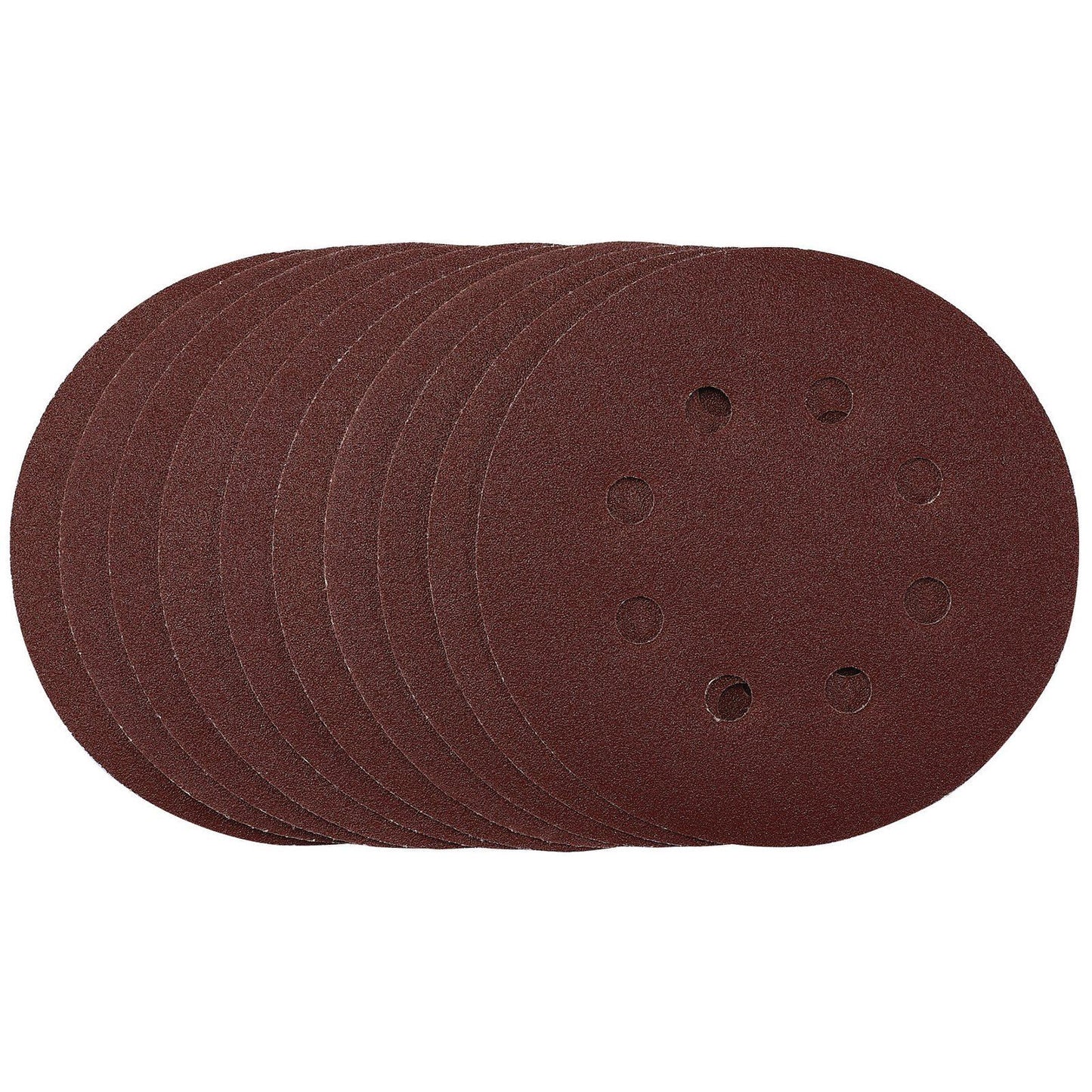 Draper Sanding Discs, 125mm, Hook & Loop, 120 Grit, (Pack of 10) SDHAL125 - 54756