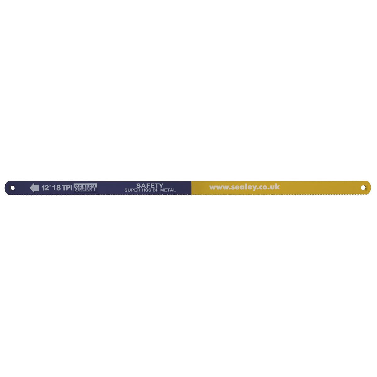 Sealey Hacksaw Blade 300mm HSS Bi-Metal 18tpi Pack of 5 HSB0518