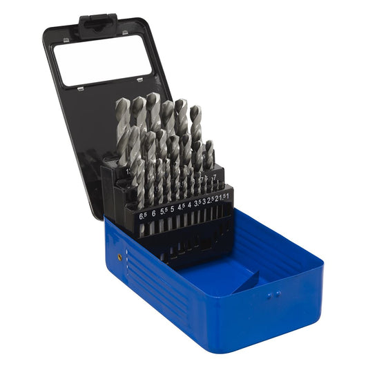 Sealey HSS Split Point Fully Ground Drill Bit Set 25pc Metric AK47251