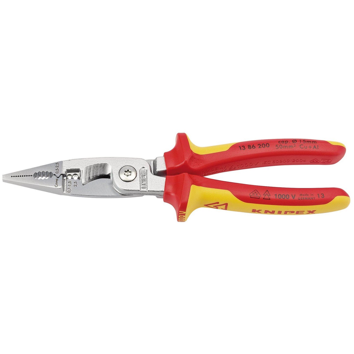 Draper Knipex VDE 200mm Electricians Universal Installation Pliers -No. 31460