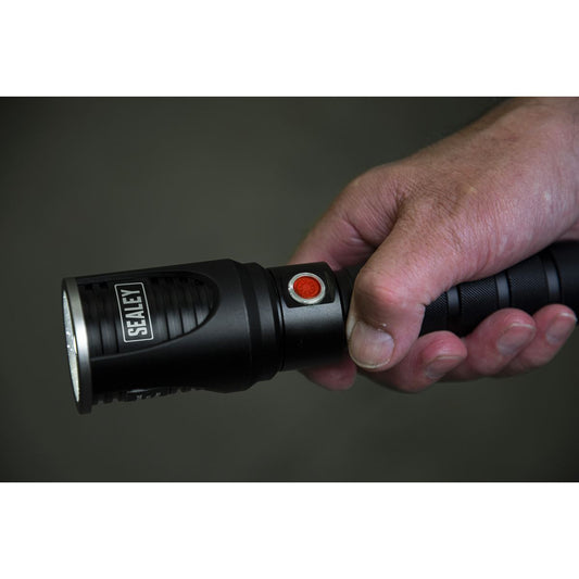 Sealey Aluminium Torch 5W CREE XPG LED Adj. Focus Rechargeable LED4491