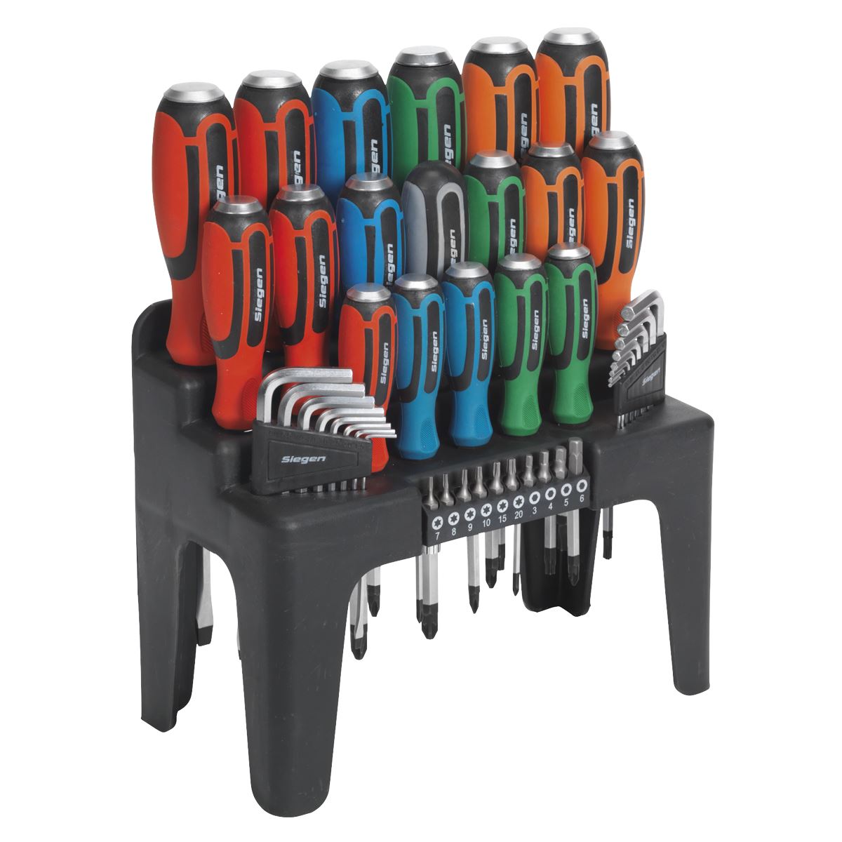 Sealey Hammer-Thru Screwdriver, Hex Key & Bit Set 44pc S01106