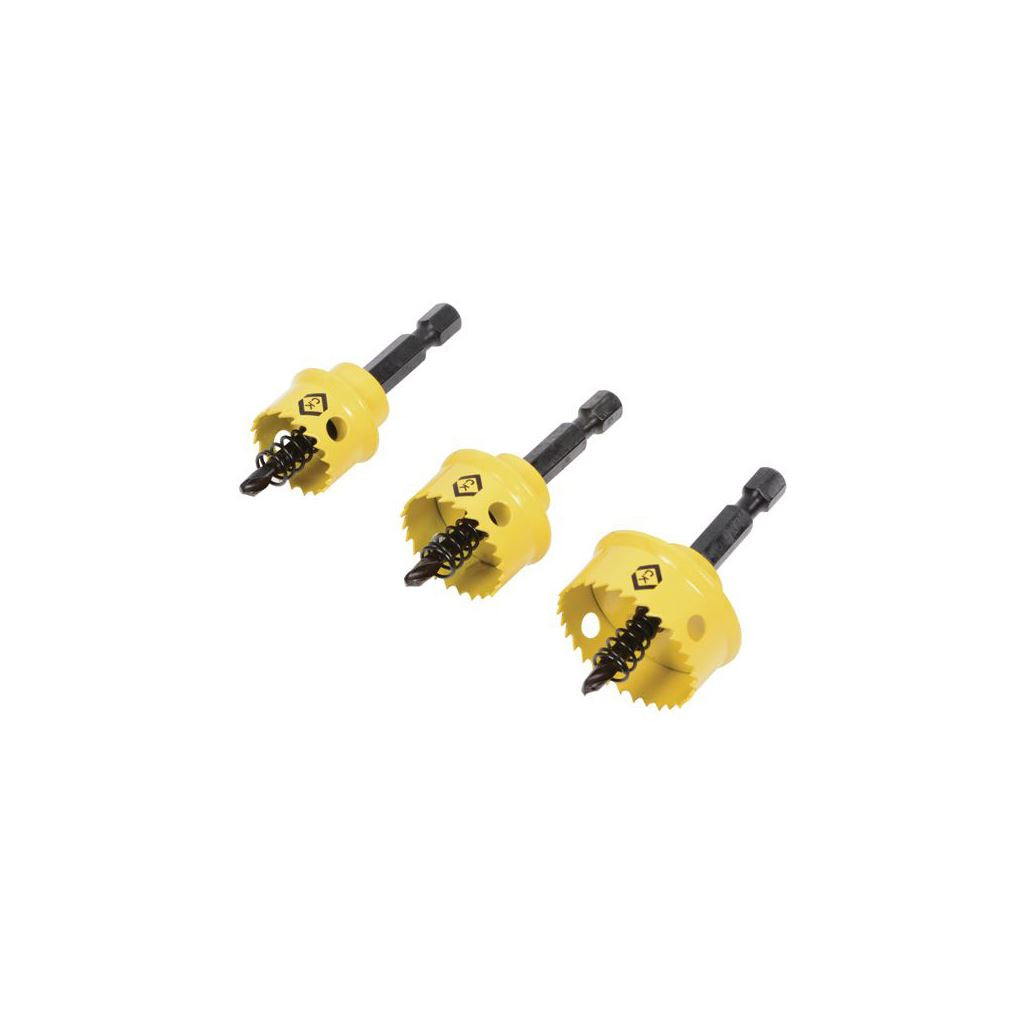 CK Tools Sheet Steel Holesaw Set of 3 T3213