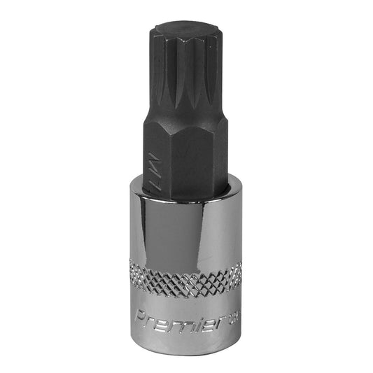 Sealey Spline Socket Bit M12 3/8"Sq Drive SBS009