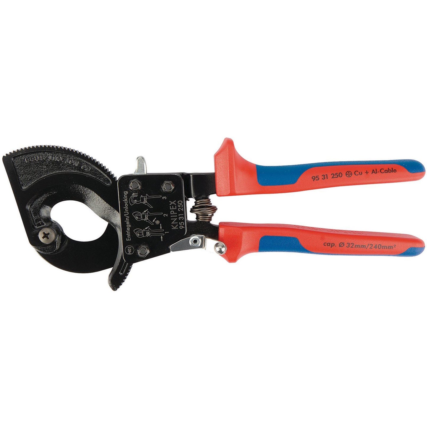 Draper 18555 Knipex 250mm Ratchet Action Cable Cutter