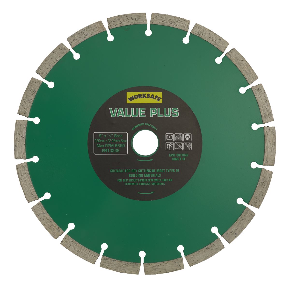 Sealey Value Plus Diamond Blade 230 x 22mm WDVP230