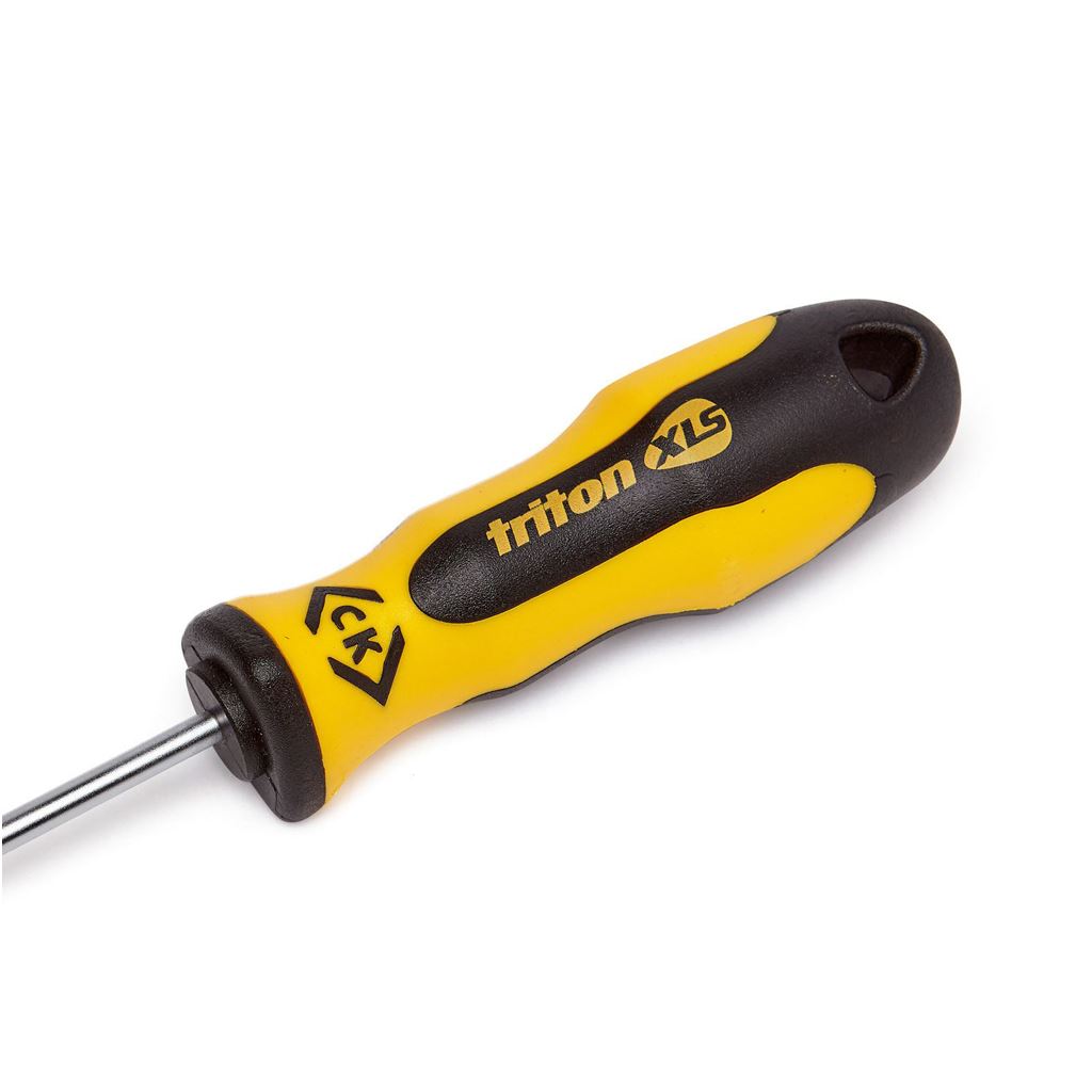 CK Tools Triton XLS Screwdriver - 5 Piece Set SL/PH contains Slotted parallel 4x100, Slotted flared 5.5x100, 6.5x150 PZ1x75, PZ2x100 - T4727