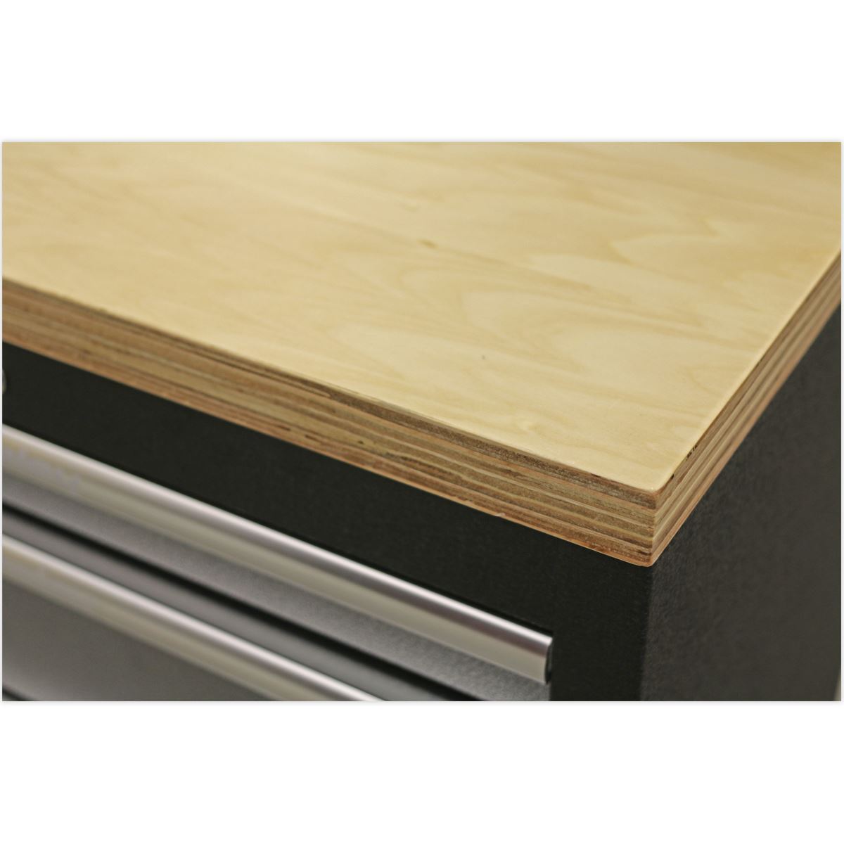 Sealey Superline Pro 1.6m Corner Storage System - Wood Worktop APMSSTACK08W