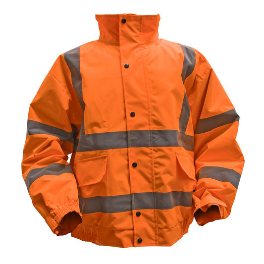 Sealey Hi-Vis Orange Jacket with Quilted Lining & Elastic Waist XXL 802XXLO