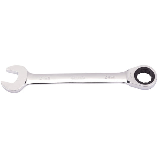 1x Draper 24mm Metric Ratcheting Combination Spanner - 31023