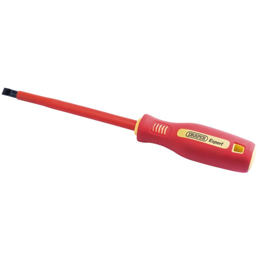 Draper 8mm x 150mm Fully Insulated Plain Slot Screwdriver. (Sold Loose) - 46526