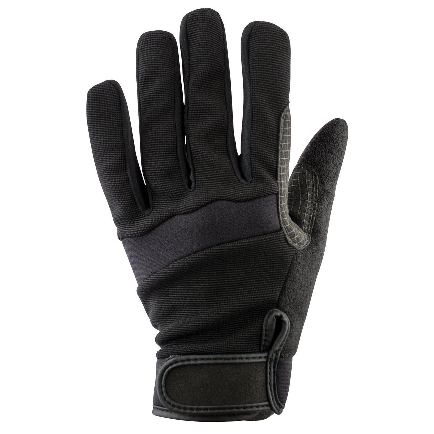 Draper Web Grip Work Gloves Black L 71114 New Bargain