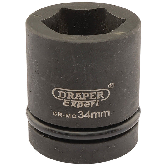 Draper 05114 425-mm Expert 34mm 1" Square Drive Hi-Torq 6 Point Impact Socket