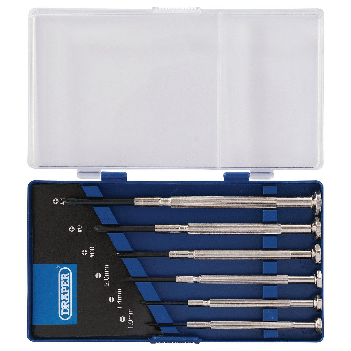 Draper 6 Piece Jewellers Precision Screwdriver Set In Case, Model Makers Watch - 14956