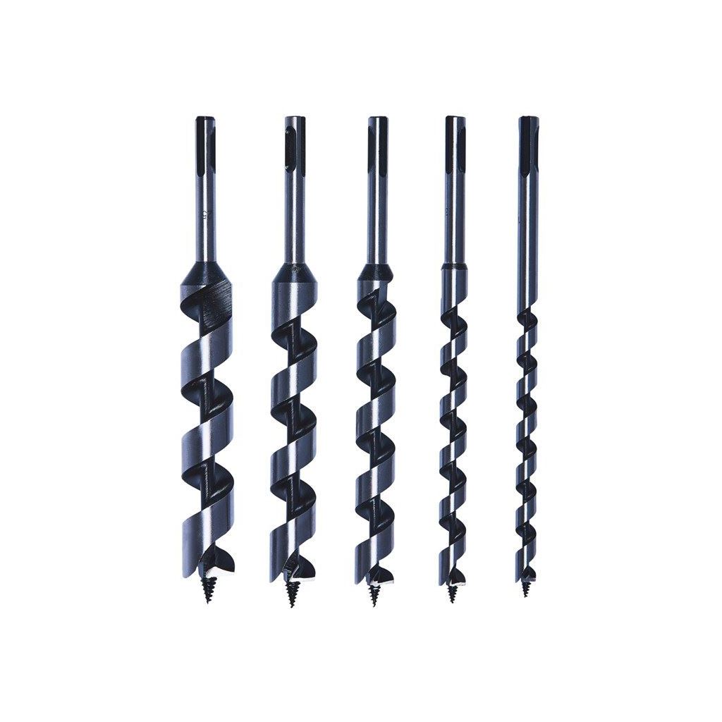 Amtech 5Pcs SDS Auger Bit Set 23cm Strong High Carbon Steel 10/13/19/22/25mm - F1375