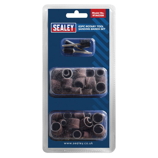 Sealey Rotary Tool Sanding Bands Set 63pc RTA63SB