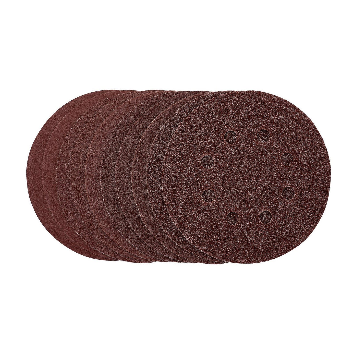 Draper Sanding Discs, 125mm, Hook & Loop, Assorted Grit, (Pack of 10) SDHAL125 - 54759