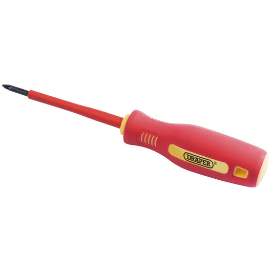 No: 0 X 75mm Fully Insulated Soft Grip Cross Slot Screwdriver. (Sold Loose) - 46530