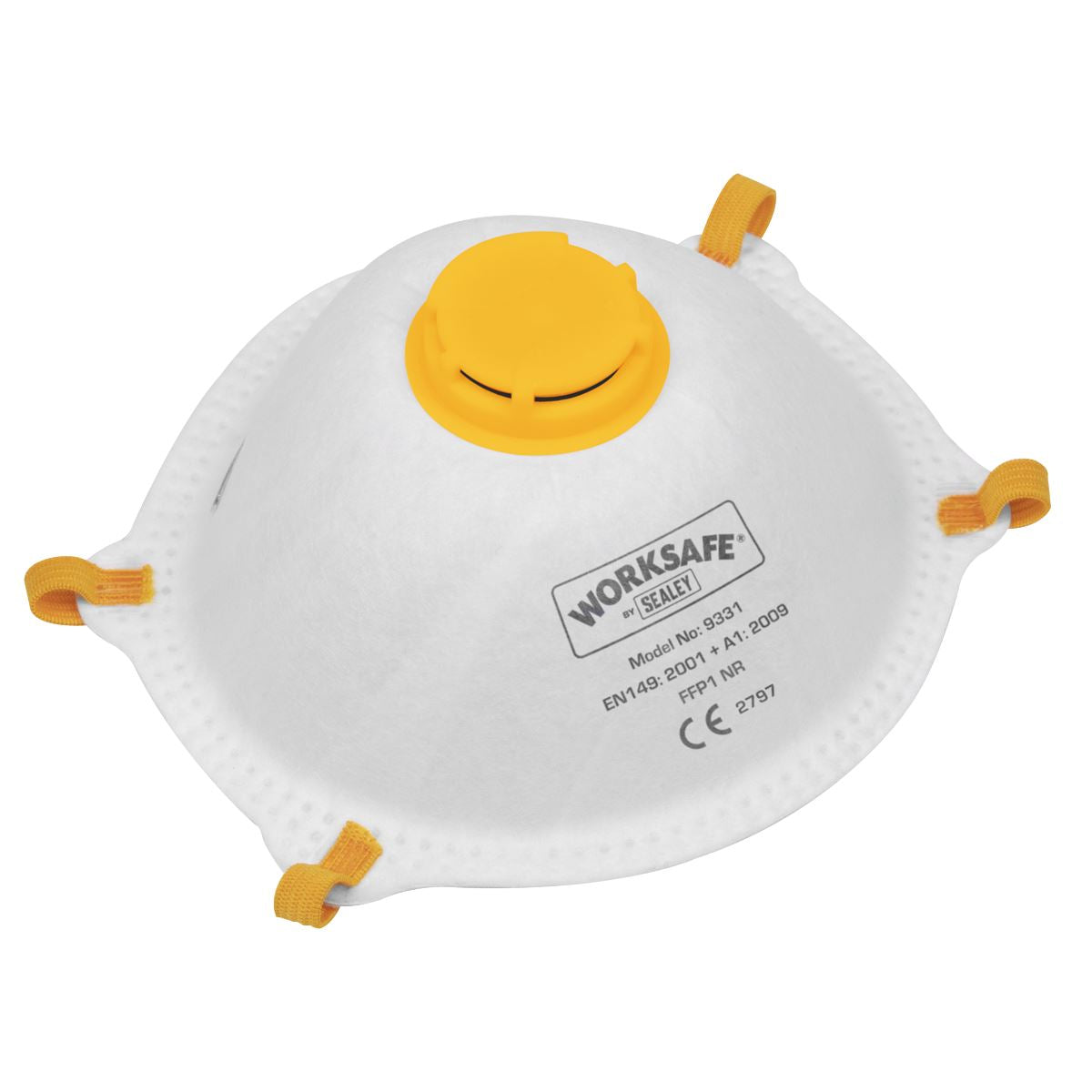 Sealey Cup Mask Valved FFP1 - Pack of 10 9331/10