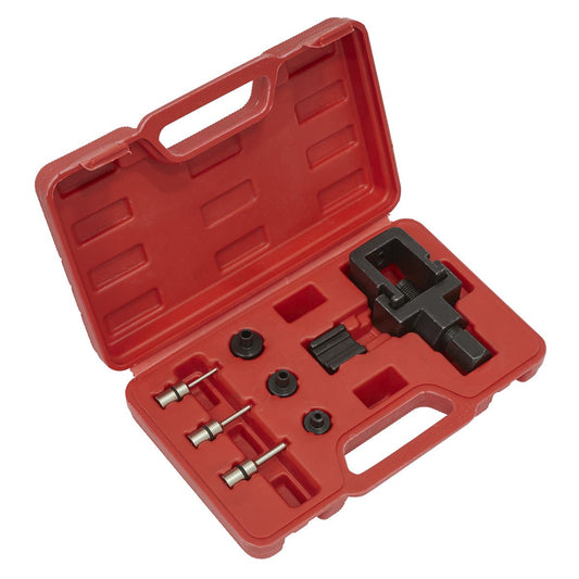 Sealey Motorcycle Chain Splitter & Riveting Tool Set - Heavy-Duty SMC4