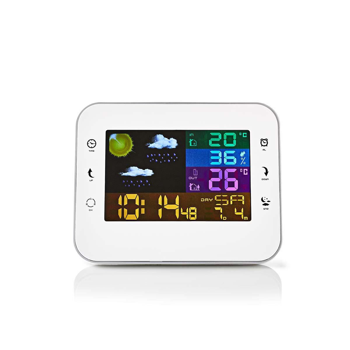 Nedis Weather Station +Wireless sensor Alarm clock Weather Forecast