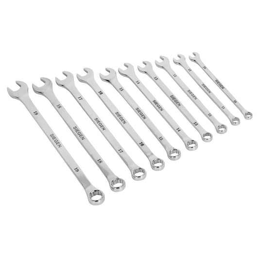 Sealey Combination Spanner Set 10pc Extra-Long Metric S0832