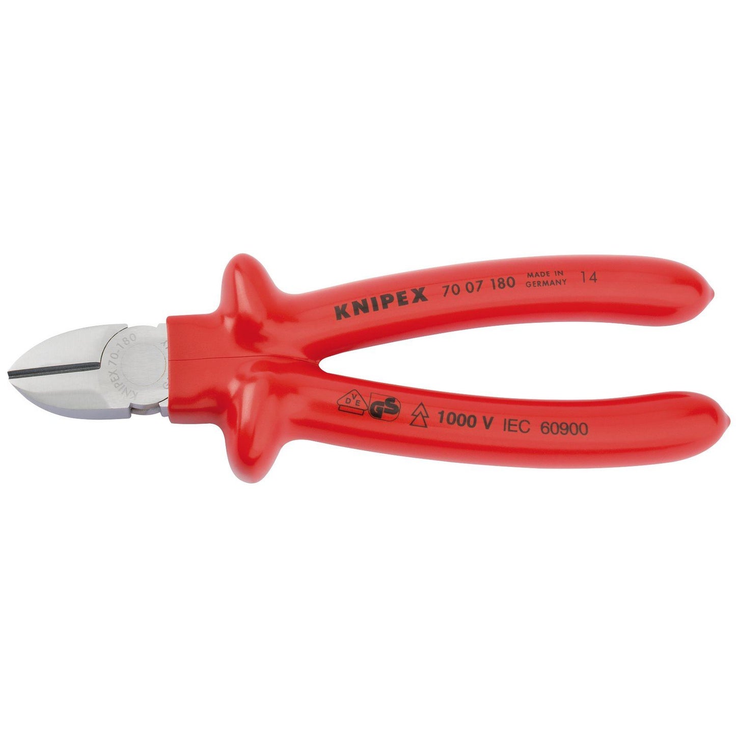 Draper 21455 Knipex Knipex 180mm Fully Insulated S Range Diagonal Side Cutter