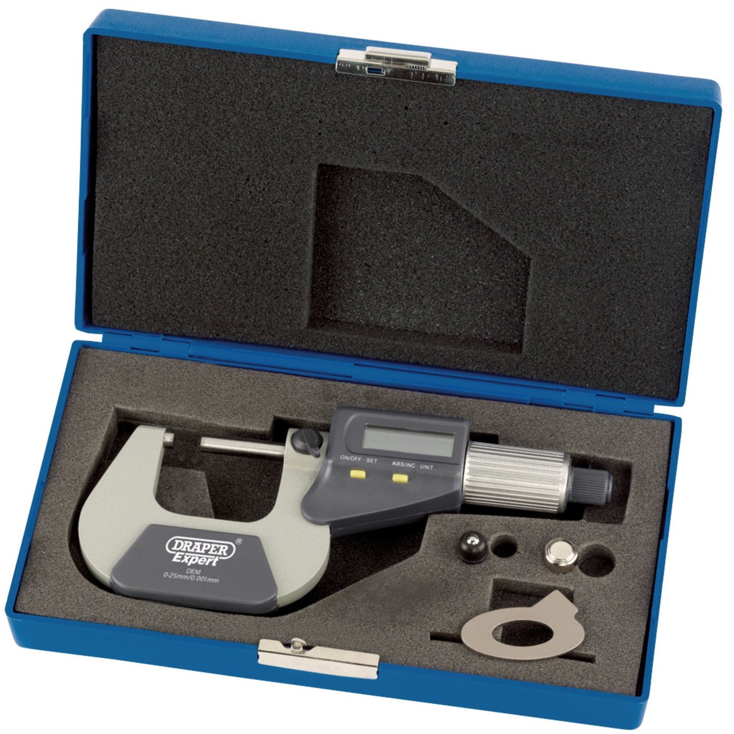 Draper 46599 DEM Expert Dual Reading Digital External Micrometer 0-25mm/0-1" M